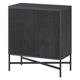 Hailey Home Brighton Charcoal Gray 2-Shelf Office Cabinet