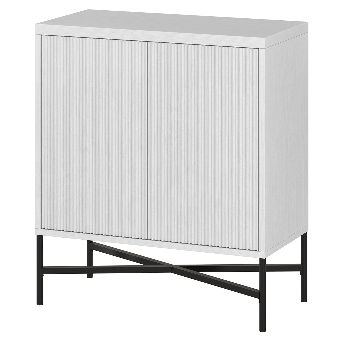 Hailey Home Brighton White 2-Shelf Office Cabinet