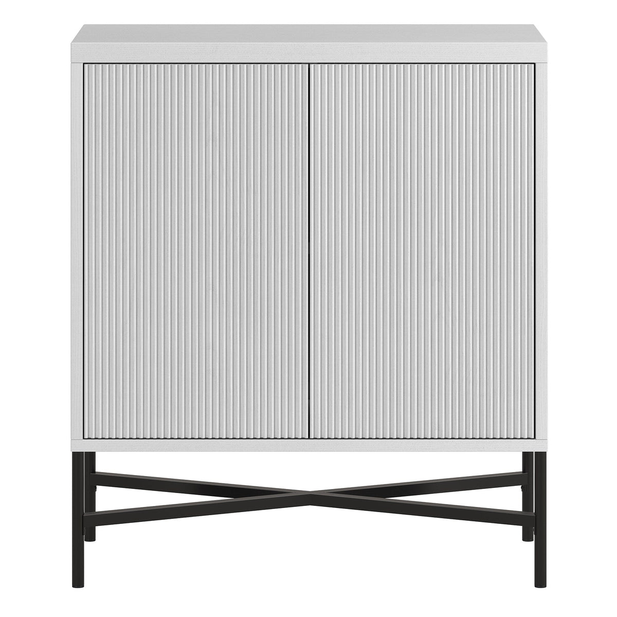 Hailey Home Brighton White 2-Shelf Office Cabinet