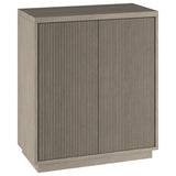 Hailey Home Alston Antiqued Gray Oak 2-Shelf Office Cabinet