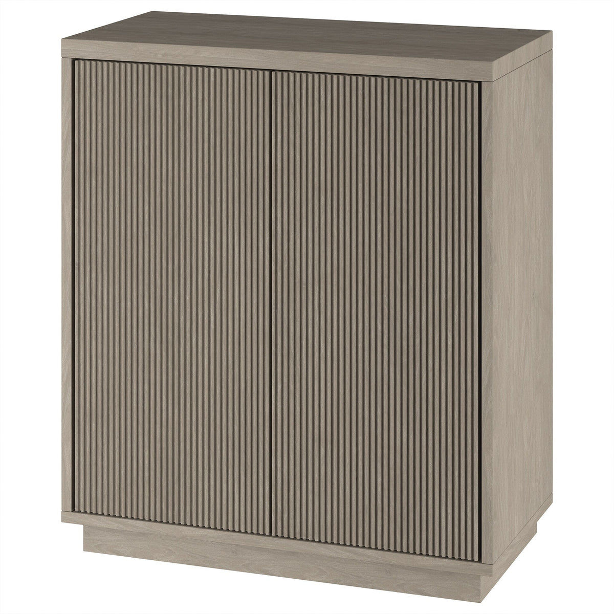 Hailey Home Alston Antiqued Gray Oak 2-Shelf Office Cabinet