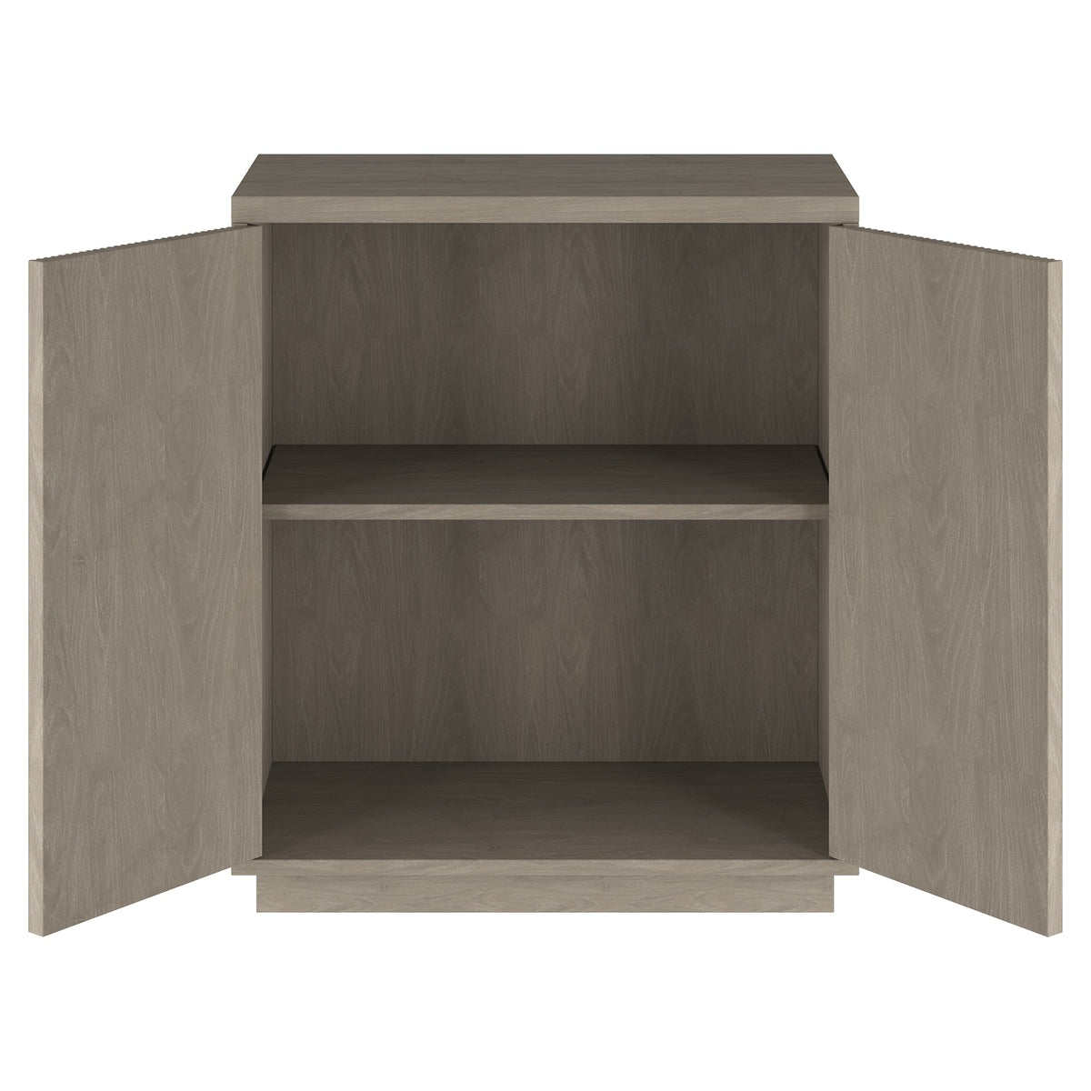 Hailey Home Alston Antiqued Gray Oak 2-Shelf Office Cabinet
