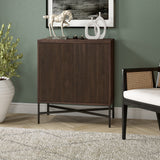 Hailey Home Brighton Alder Brown 2-Shelf Office Cabinet