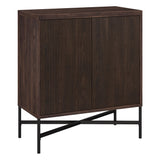 Hailey Home Brighton Alder Brown 2-Shelf Office Cabinet