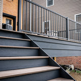 Trex Signature 6-ft x 36-in Charcoal Black Aluminum Deck Rail Kit