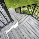 Trex Signature Railing 2.5-in x 2.5-in x 3-1/4-ft Charcoal Black Aluminum Deck Post