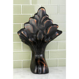 Double Slipper 72 in. Cast Iron Clawfoot Bathtub in White and Faucet Combo in Oil Rubbed Bronze - Super Arbor