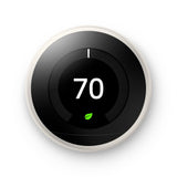 Nest Hub Chalk + Nest Learning Thermostat 3rd Gen in White - Super Arbor