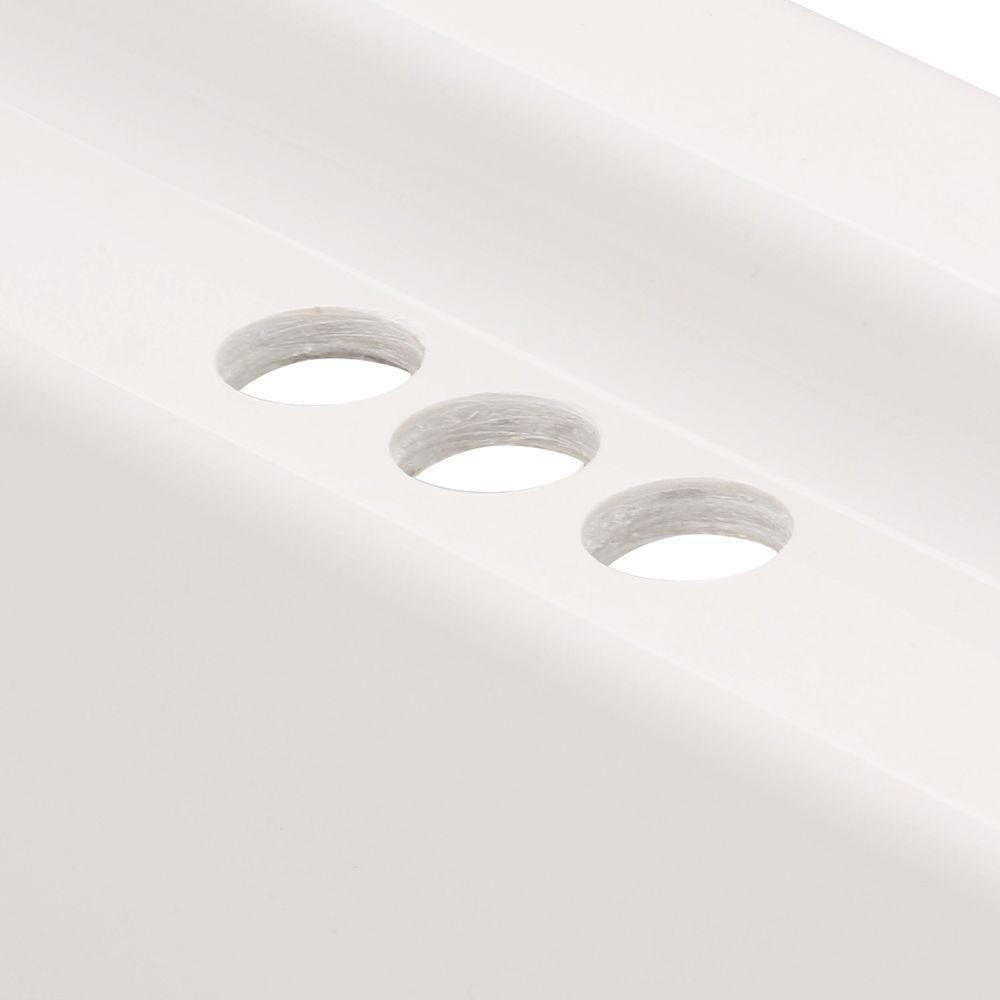 EverClean 72 in. Acrylic Rectangular Drop-in Whirlpool Bathtub in White - Super Arbor