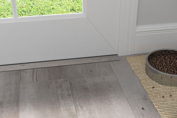 CALI Aqua Tough Gray Ash 0.35-in T x 1.73-in W x 72.83-in L Vinyl Threshold