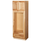 Hampton Assembled 33x84x24 in. Double Oven Kitchen Cabinet in Satin White