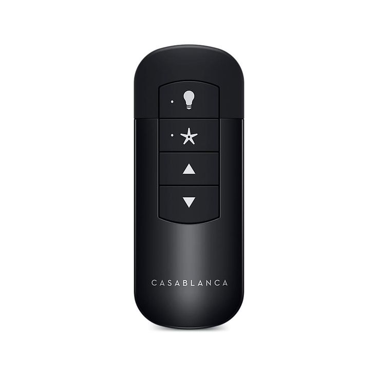 Handheld Glossy Black Indoor Remote Control
