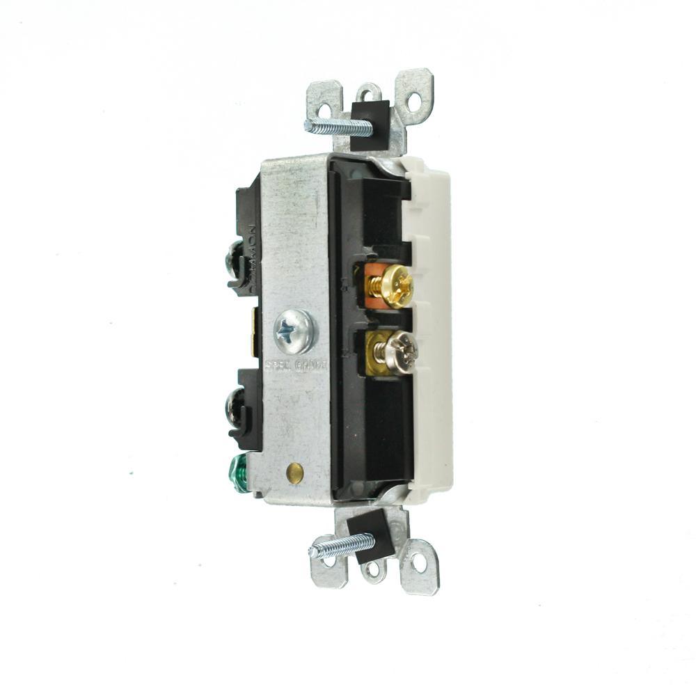 Decora 15 Amp Tamper Resistant Combo Switch and Outlet, White - Super Arbor
