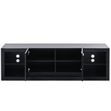 Yiekholo Modern/Contemporary Black Tv Cabinet (Accommodates TVs up to 70-in)