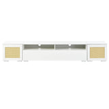 Yiekholo Modern/Contemporary White Tv Cabinet (Accommodates TVs up to 80-in)