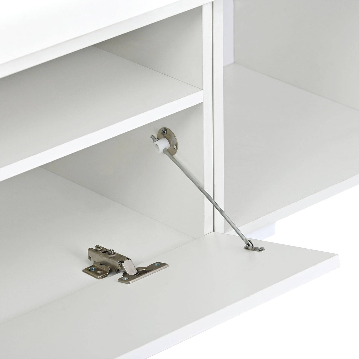 Yiekholo Modern/Contemporary White Tv Cabinet (Accommodates TVs up to 80-in)