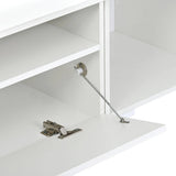 Yiekholo Modern/Contemporary White Tv Cabinet (Accommodates TVs up to 80-in)