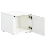 Yiekholo Modern/Contemporary White Tv Cabinet (Accommodates TVs up to 80-in)