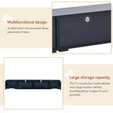 Yiekholo Modern/Contemporary Black Tv Cabinet (Accommodates TVs up to 80-in)