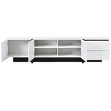 Yiekholo Modern/Contemporary White Tv Cabinet (Accommodates TVs up to 80-in)