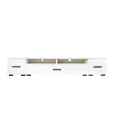 Yiekholo Modern/Contemporary White Tv Cabinet (Accommodates TVs up to 80-in)