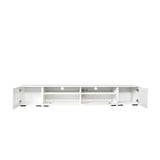 Yiekholo Modern/Contemporary White Tv Cabinet (Accommodates TVs up to 80-in)