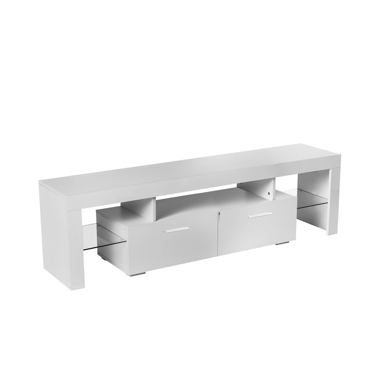 Yiekholo Modern/Contemporary White Tv Cabinet (Accommodates TVs up to 65-in)