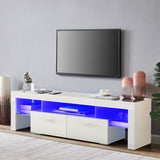 Yiekholo Modern/Contemporary White Tv Cabinet (Accommodates TVs up to 65-in)