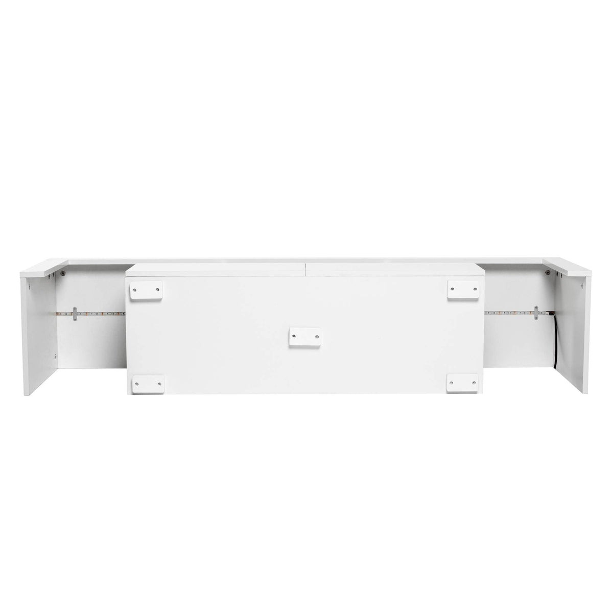 Yiekholo Modern/Contemporary White Tv Cabinet (Accommodates TVs up to 65-in)