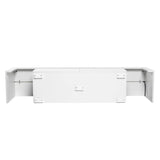 Yiekholo Modern/Contemporary White Tv Cabinet (Accommodates TVs up to 65-in)