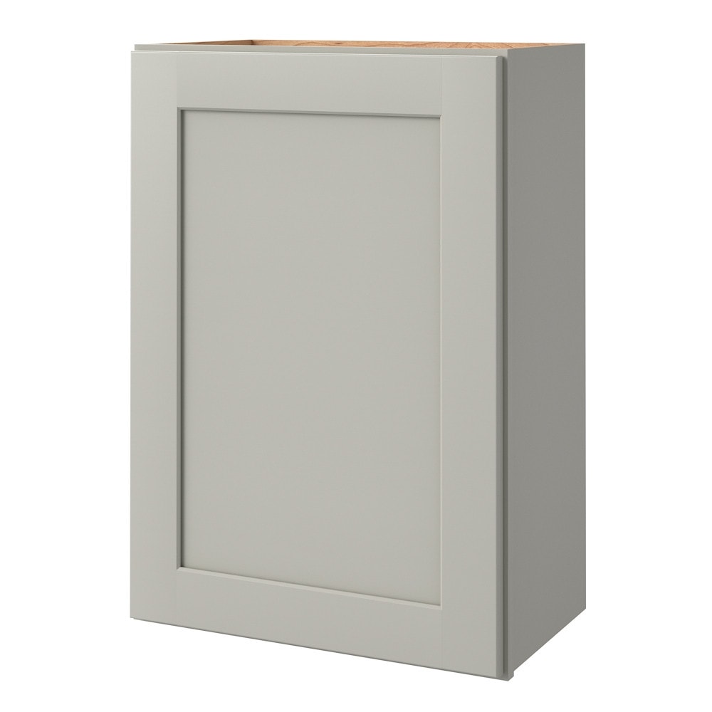 allen + roth Stonewall 24-in W x 30-in H x 12-in D Stone Wall Fully Assembled Cabinet (Flat Panel Shaker Door Style)