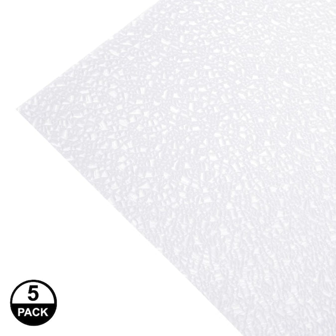 OPTIX 24-in x 48-in Cracked Ice 5-Pack 8-sq ft Cracked Ice Ceiling Light Panels