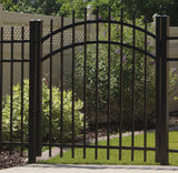 Freedom Providence 6-ft H x 2-in W Black Aluminum Spaced Picket Pressed-point Decorative Gate Fence Post