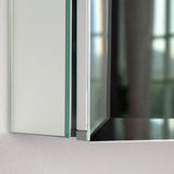 Forclover MA 30-in x 26-in Surface/Recessed Mount Silver Mirrored Soft Close Medicine Cabinet
