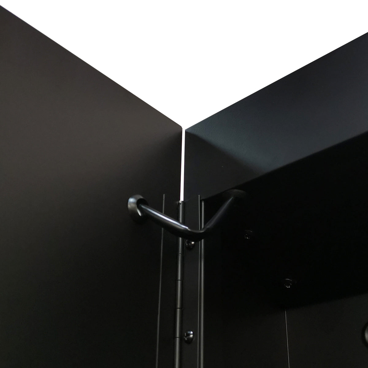 Forclover MA 30-in x 26-in Lighted LED Fog Free Surface Mount Black Mirrored Soft Close Medicine Cabinet