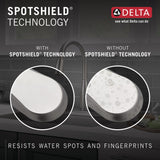 Delta Sandover SpotShield Brushed Nickel 1-Handle Bathtub and Shower Faucet with Valve, 6-in Showerhead