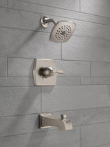 Delta Flynn Stainless 1-Handle Bathtub and Shower Faucet with Valve