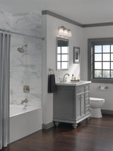 Delta Sandover SpotShield Brushed Nickel 1-Handle Bathtub and Shower Faucet with Valve, 6-in Showerhead