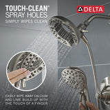 Delta Nura Stainless 1-Handle In2ition Shower Faucet with Valve, 6.5-in Round Head