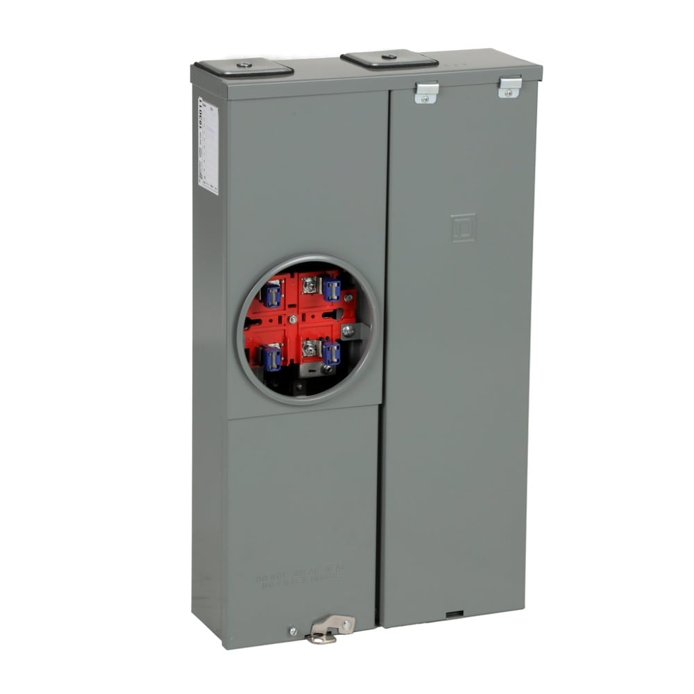 Square D Homeline Ring Type Overhead/Underground 125-Amp 16-space load center - front view