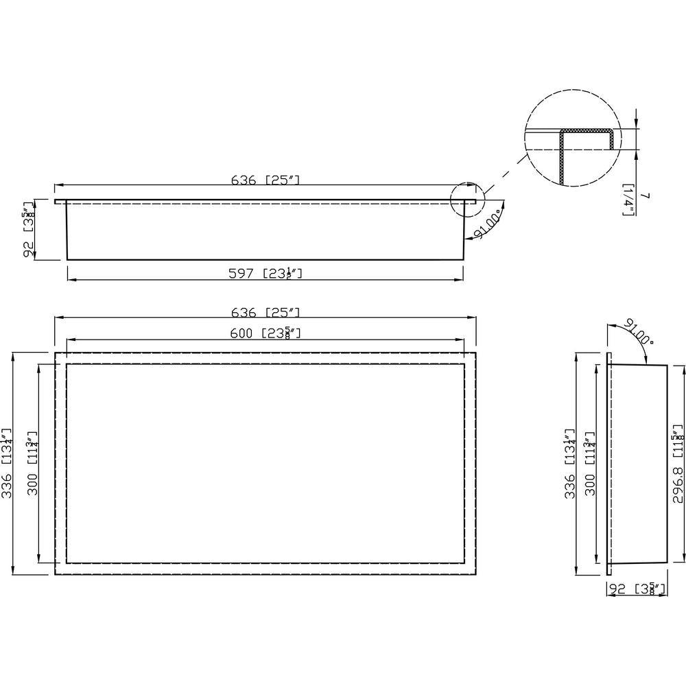 Showroom Series 12 in. x 24 in. Shower Niche in White - Super Arbor