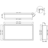 Showroom Series 12 in. x 24 in. Shower Niche in White - Super Arbor
