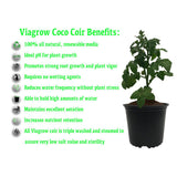 Viagrow 1.5 cu. ft. Coco Coir Fluffed Coconut Pith Fiber Soilless Grow Media Bag - Super Arbor