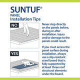 SUNTUF 10-Pack Cross-Link Polyethylene Solid Roof Panel Closure Strips, 24 in