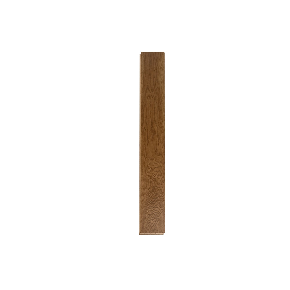 allen + roth White oak Aged Lodge hardwood flooring — carton and plank detail