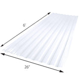 SUNTUF 2-ft x 6-ft Corrugated Clear Polycarbonate Roof Panel, 10-Pack