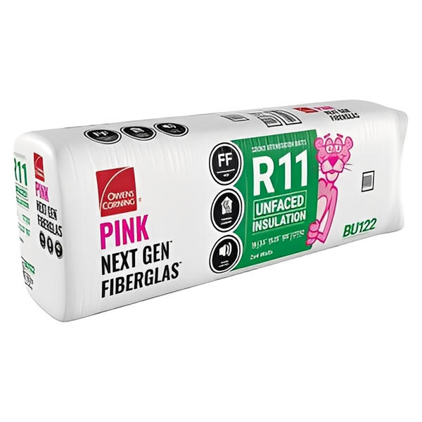 Owens Corning R-11 Un-Faced Fiberglass Insulation Batts - All Sizes image 2