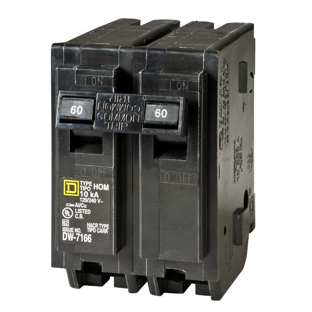 Homeline 60 Amp 2-Pole Circuit Breaker
