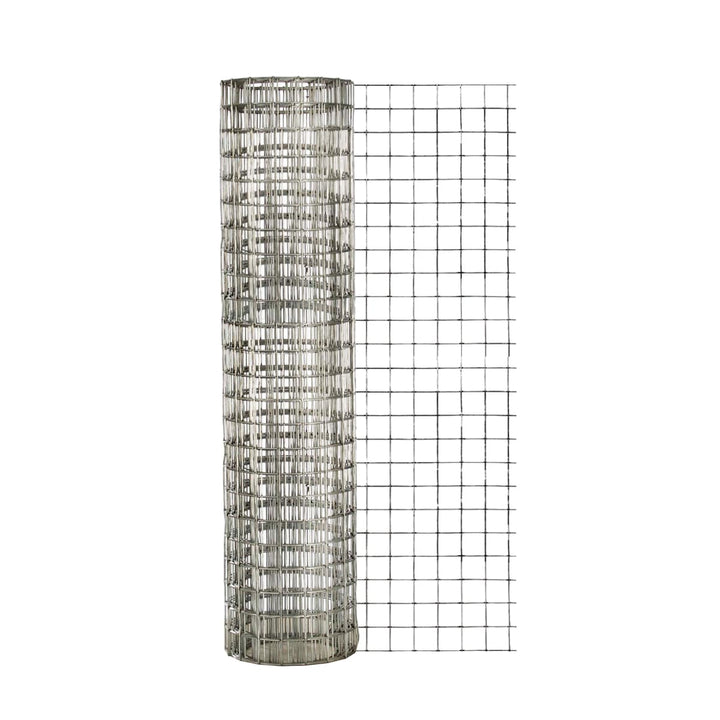 IRONRIDGE 15' x 2' Galvanized Steel Welded Wire Rolled Fencing 1" x 1" Mesh