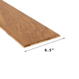 allen + roth White oak Aged Lodge hardwood flooring — carton and plank detail